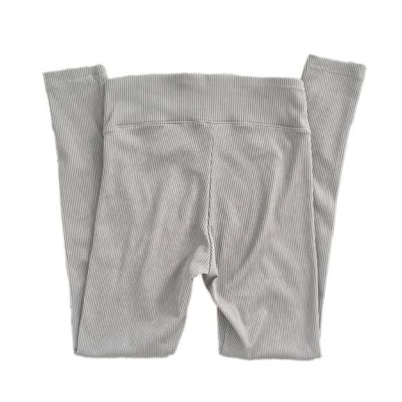 H&m Divided V-waist Ribbed Spandex Leggings in Greige Women’s Size Small EUC - Picture 7 of 8